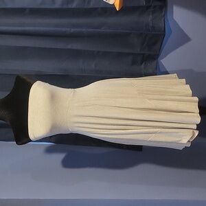 Gray & white Sleeveless Maurice's dress